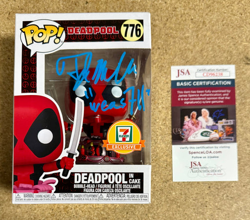 TJ Miller “Weasel” Signed Metallic Deadpool In Cake Funko Pop #776 Exclusive With JSA COA - for just $85! 