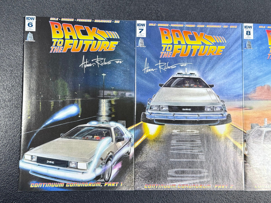 Back To The Future #6 7 8 Signed Adam Riches Vault Collectibles Connecting Exclusive - for just $150! 