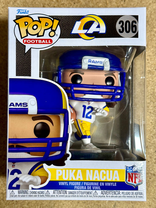 Funko Pop! Football Puka Nacua #306 NFL Los Angeles Rams 2025 BYU Washington State - for just $15! 