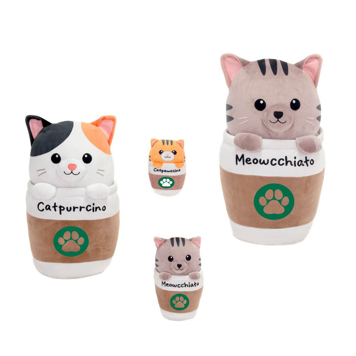 Fiesta: Catpurrcinos - 9-Inch Cat Cup Plush - for just $12.99! 