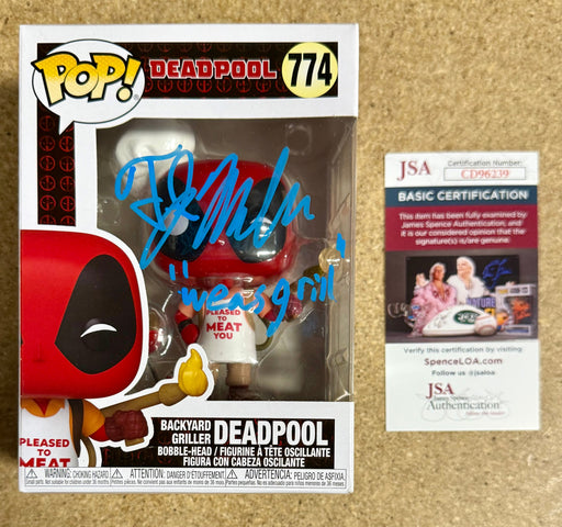 TJ Miller “Weasel” Signed Backyard Griller Deadpool Funko Pop #774 With JSA COA - for just $85! 