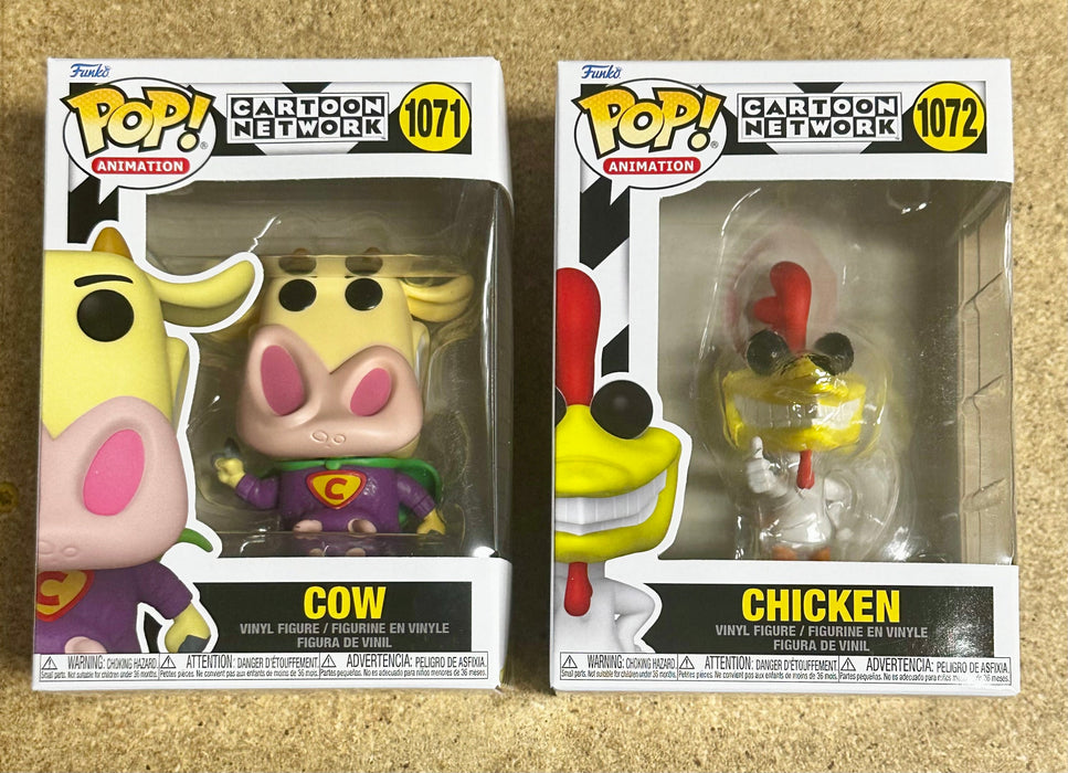 Funko Pop! Animation Super Cow & Chicken #1071 & 1072 Cartoon Network 2021 Set Of 2 - for just $23! 
