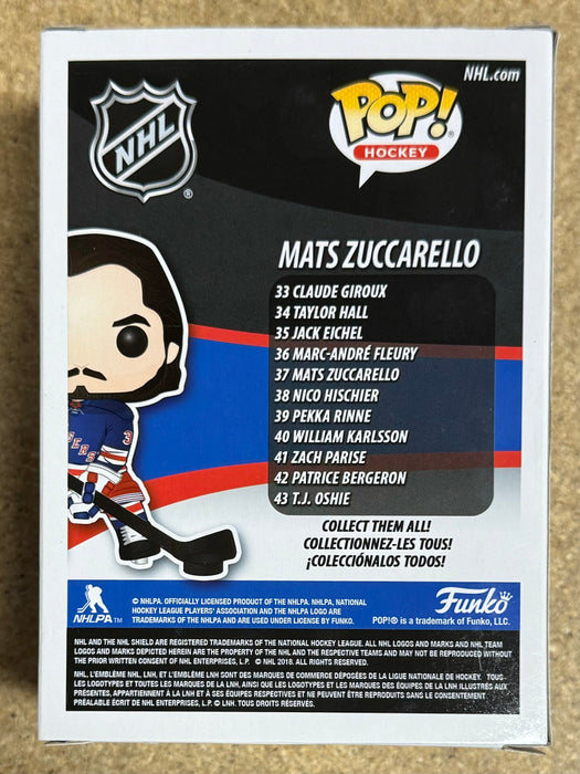 Mats Zuccarello Signed NHL Hockey New York Rangers Funko Pop! #37 With JSA COA - for just $200! 