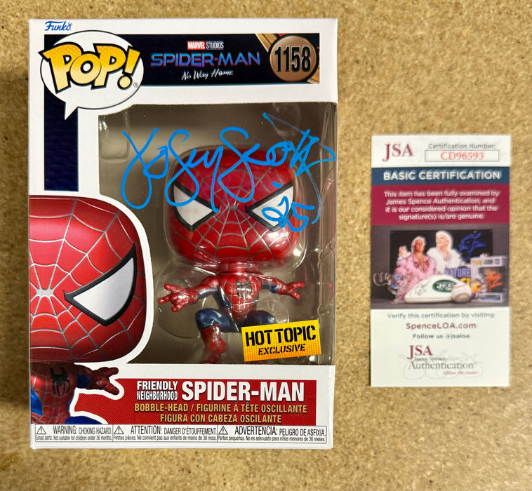 Josey Scott Of Saliva “Hero” Signed Metallic Spider-Man Funko Pop! #1158 Exclusive With JSA COA - for just $135! 