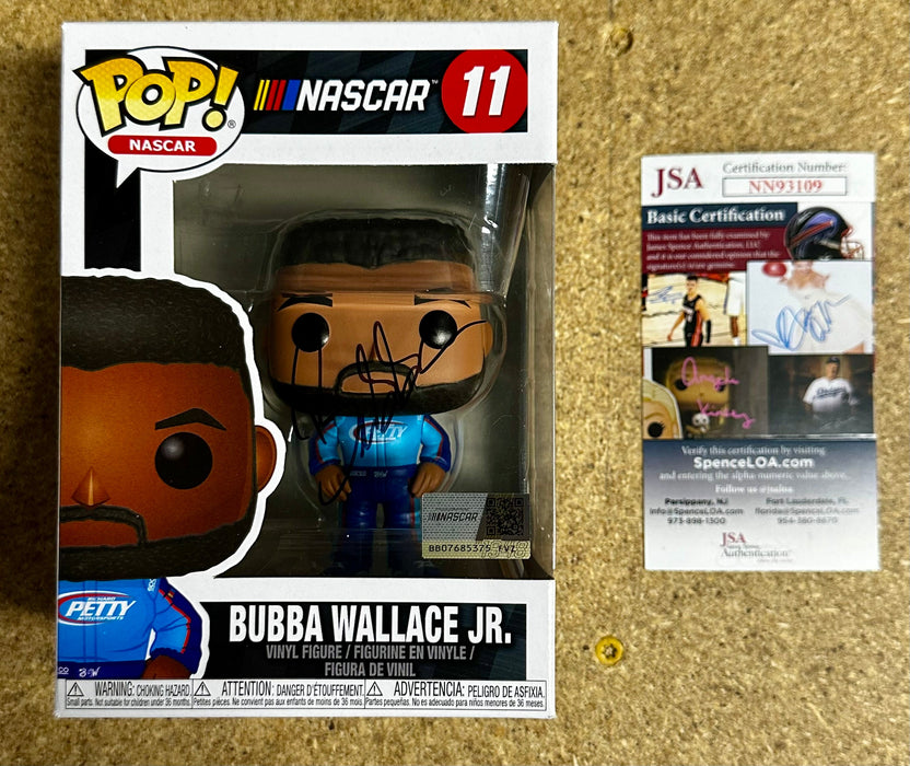 Funko Pop! NASCAR Driver Bubba Wallace Jr. #11 With JSA COA Petty Racing - for just $70! 