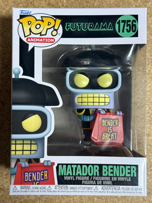 Funko Pop! Animation Matador Bender #1756 Futurama Season Four 2024 - for just $13! 