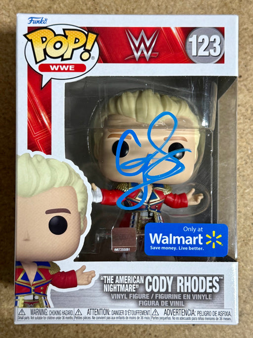 Cody Rhodes “The American Nightmare” WWE Signed Exclusive Funko Pop! #123 With JSA COA - for just $200! 