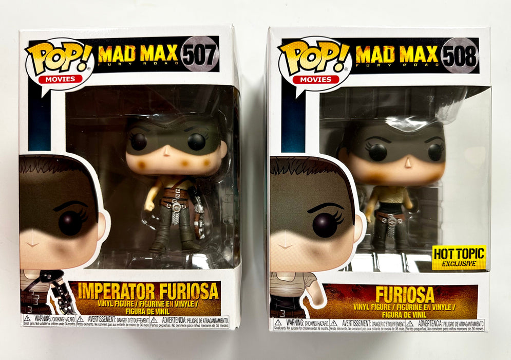 Funko Pop! Movies Imperator Furiosa #507 & 508 Set Of 2 Mad Max Fury Road 2017 - for just $40! 