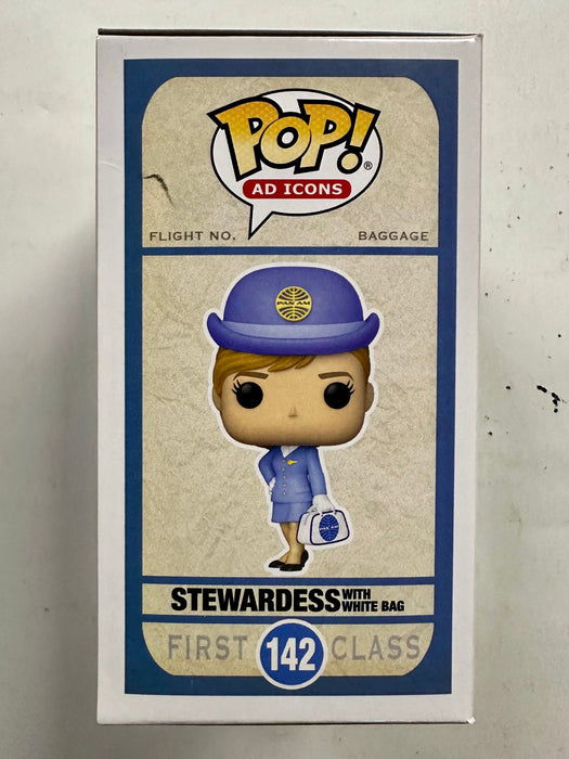Funko Pop! Ad Icons Pan Am Airways Stewardess With White Bag #142 Vaulted 2021 - for just $10! 
