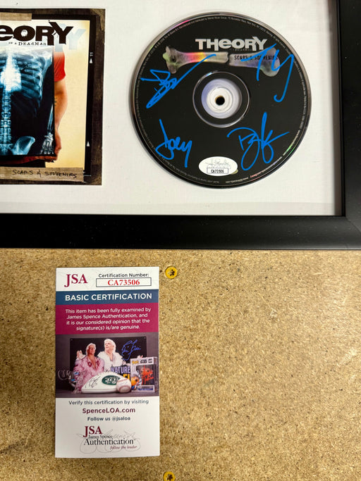 Theory Of A Deadman Complete Band Signed Scars & Souvenirs Framed CD JSA COA - for just $120! 