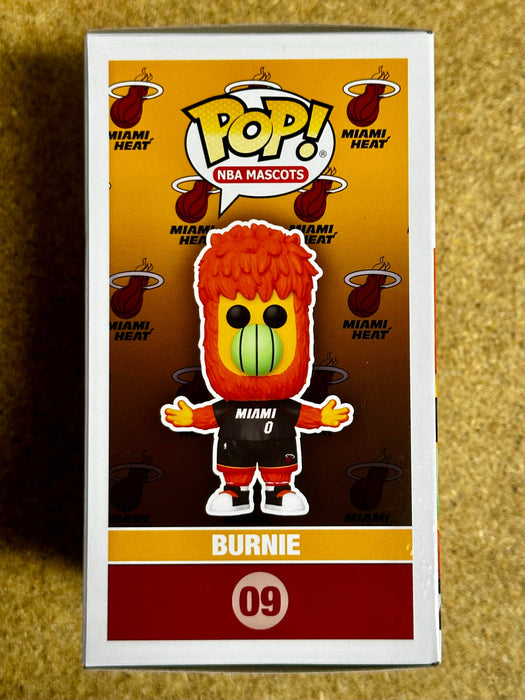 Funko Pop! NBA Mascots Burnie #09 Miami Heat Mascot 2024 Fireball - for just $15! 