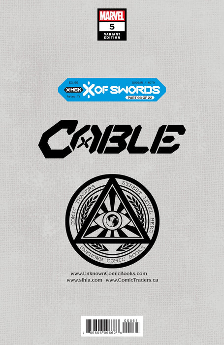 Cable #5 Unknown Comics Tyler Kirkham Exclusive Var Xos (10/14/2020) - for just $10! 