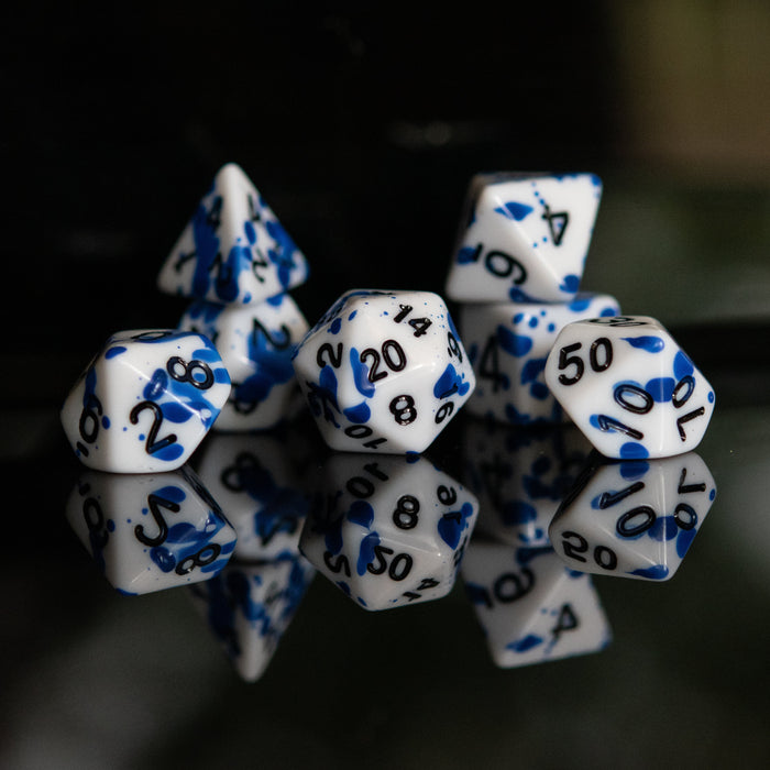 Calligraphy Ink Acrylic Dice Set - Just $9.99! Shop now at Retro Gaming of Denver