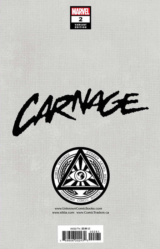 Carnage 2 Unknown Comics Marco Turini Exclusive Var (04/20/2022) (04/27/2022) - for just $10! 