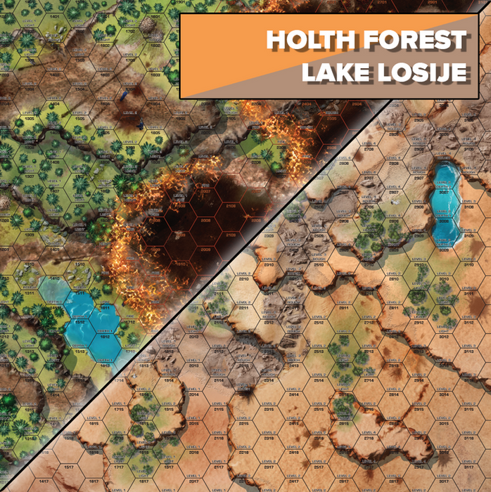 BattleTech Battles of Tukayyid: Battle Mat - Holth Forest/Lake Losiije - for just $39.99! 