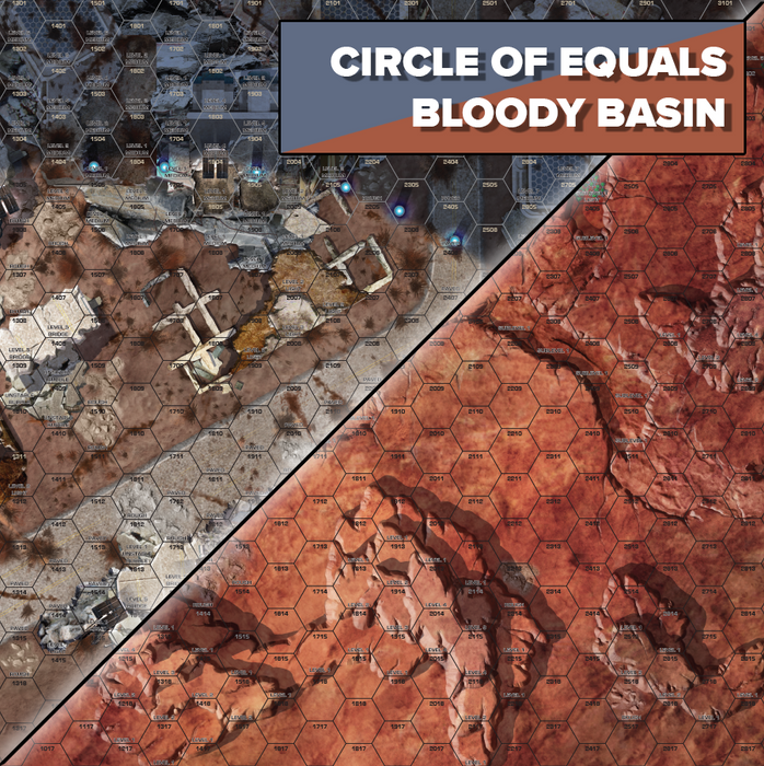 BattleTech Strana Mechty: Battle Mat - Circle of Equals / Bloody Basin - for just $39.99! 