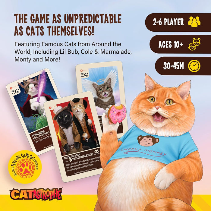CATastrophe: A Game of 9 Lives with Paws Out Expansion Pack - for just $59.99! 