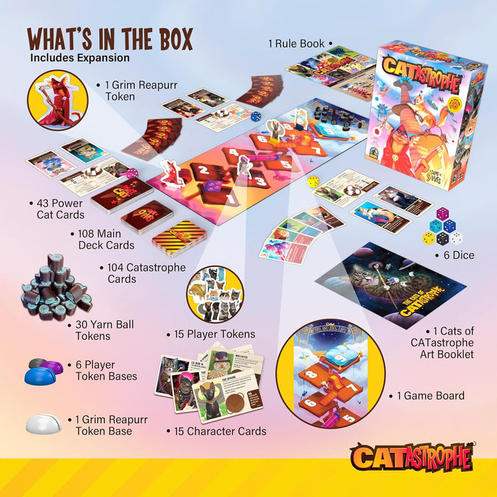 CATastrophe: A Game of 9 Lives with Paws Out Expansion Pack - for just $59.99! 