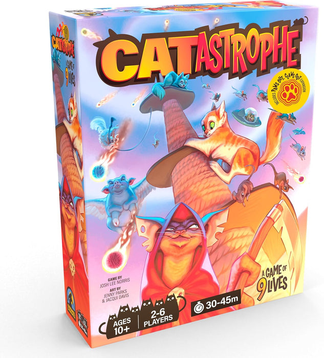 CATastrophe: A Game of 9 Lives with Paws Out Expansion Pack - for just $59.99! 