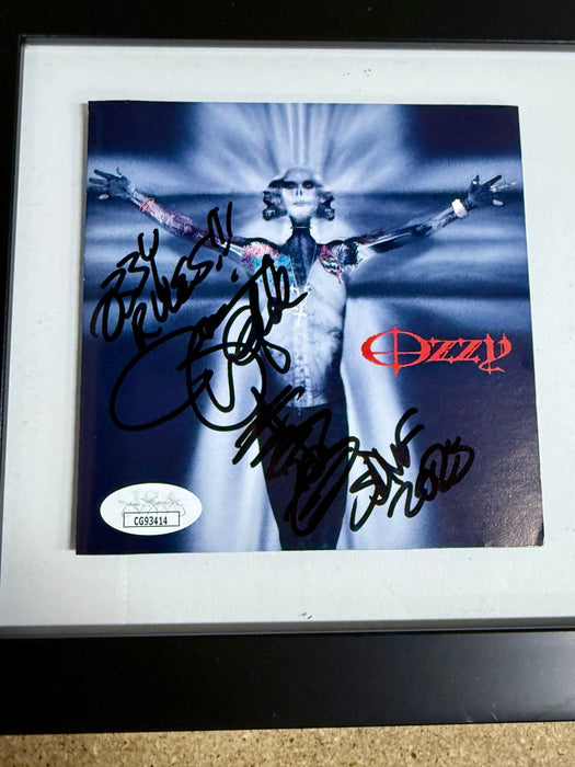 Zakk Wylde Framed & Signed “Ozzy Osbourne Down To Earth” CD Booklet With JSA COA - for just $300! 