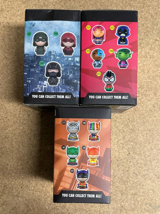 Funko Dorbz DC Arrow Malcolm Merlyn, Robin & Zur-En-arrh Batman Exclusive Lot Of 3 - for just $15! 
