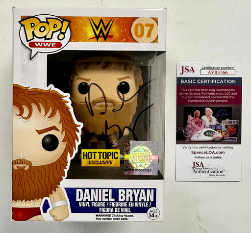 WWE Daniel Bryan Signed Funko Pop! (Red) #07 Vaulted 2014 Danielson With JSA COA - for just $240! 