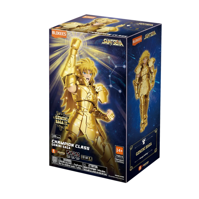 Saint Seiya Gemini Saga Champion Class Figure by Blokees - for just $29.99! 