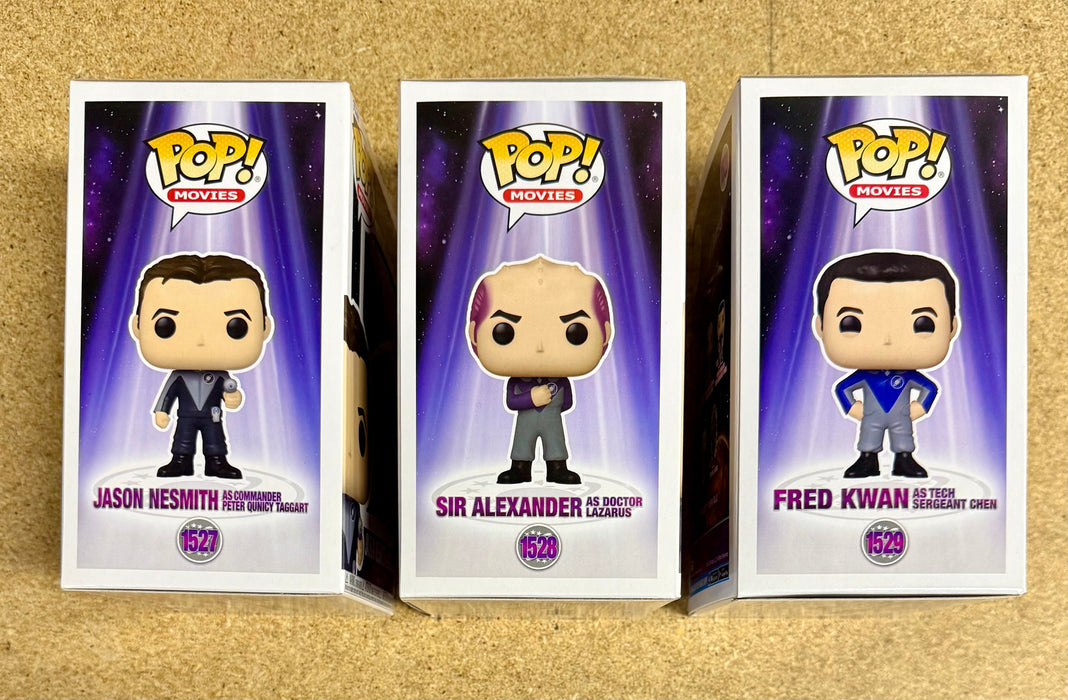 Funko Pop! Movies Jason Nesmith As Commander Peter Quincy Taggart, Sir Alexander As Doctor Lazarus & Fred Kwan as Tech Sergeant Chen Galaxy Quest Set Of 3 - for just $35! 