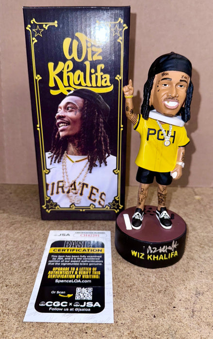 Wiz Khalifa Signed Yinzerpalooza Pittsburgh Pirates Singing Bobblehead JSA COA - for just $750! 