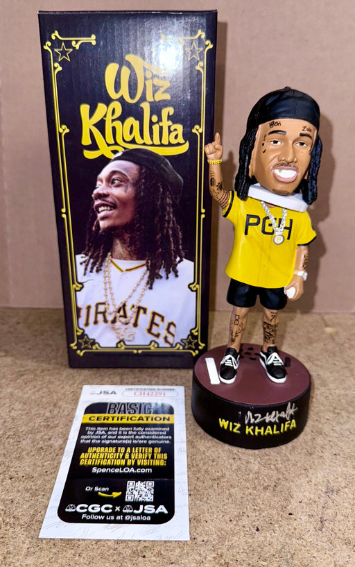 Wiz Khalifa Signed Yinzerpalooza Pittsburgh Pirates Singing Bobblehead JSA COA - for just $750! 