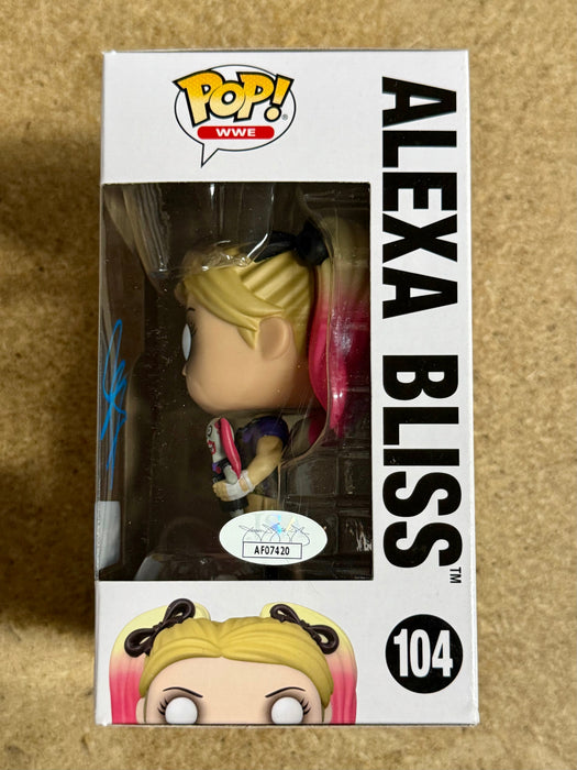 Alexa Bliss Signed WWE Women Wrestling Vaulted Exclusive Funko Pop! #104 With JSA COA - for just $120! 