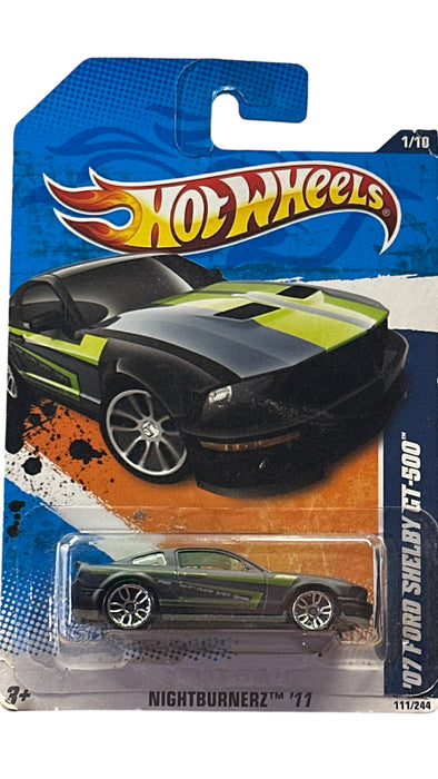 Hot Wheels Nightburnerz 07 Ford Shelby GT-500 Black/Green  1/10 - for just $11.99! 