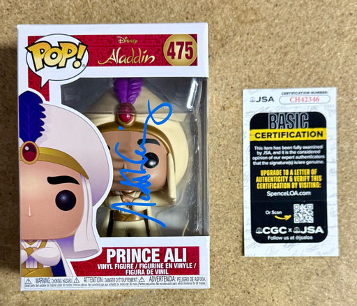 Scott Weinger Signed Disney Aladdin (Prince Ali) Funko Pop! #475 With JSA COA - for just $120! 