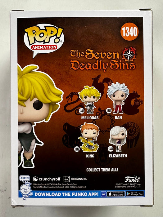 Funko Pop! Animation Meliodas (Full Counter) #1340 Seven Deadly Sins Captain 2023 - for just $13! 