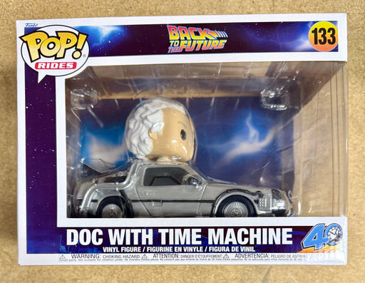 Funko Pop! Rides Doc Brown With Deloreon Time Machine #133 Back To The Future - for just $30! 
