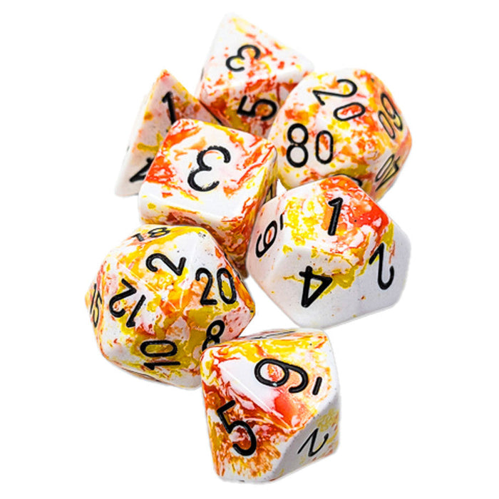 Brush - Sunrise/Black Polyhedral 7-Die Set - for just $9.99! 