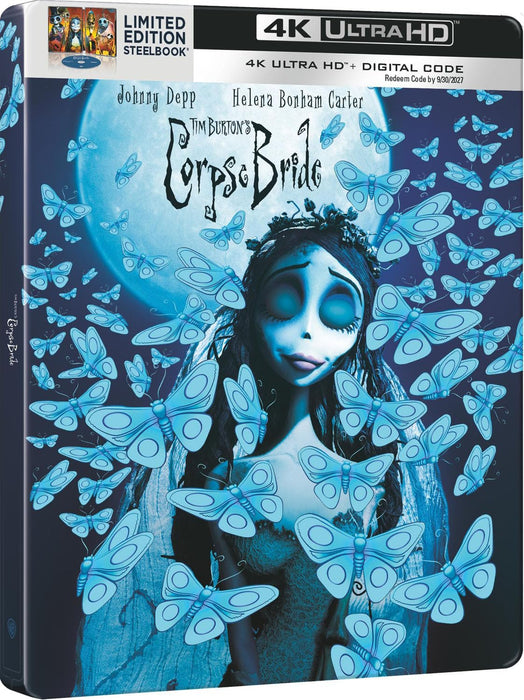Tim Burton's Corpse Bride - Limited Edition Steelbook (4K UHD + Digital Copy) - for just $39.99! 