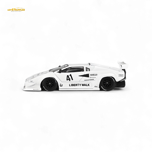 Mini-GT Lamborghini Countach LB-WORKS White 2024 Tokyo Auto Salon 1:64 MGT00966 - for just $22.99! 
