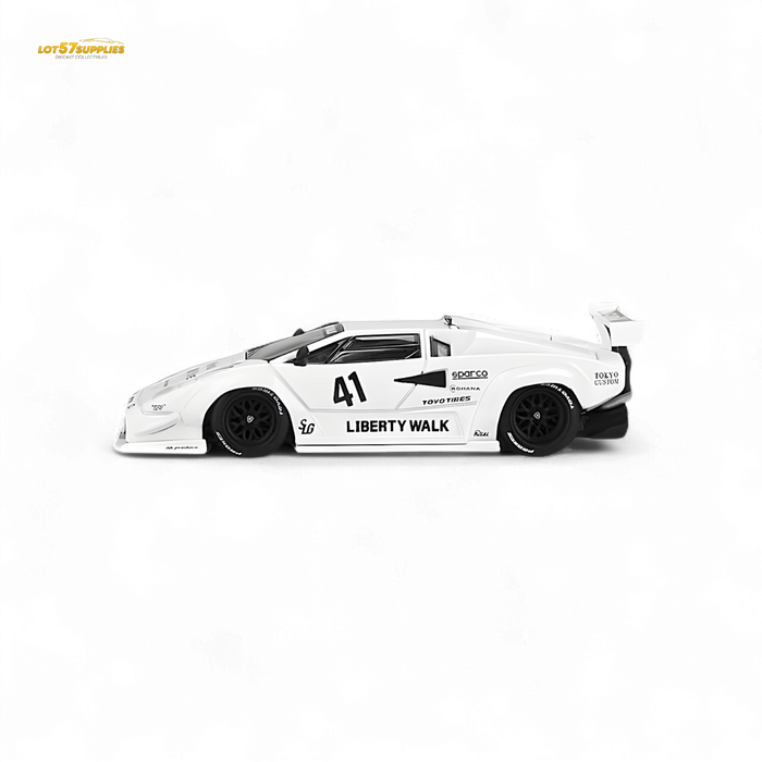 Mini-GT Lamborghini Countach LB-WORKS White 2024 Tokyo Auto Salon 1:64 MGT00966 - for just $22.99! 