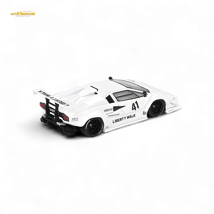 Mini-GT Lamborghini Countach LB-WORKS White 2024 Tokyo Auto Salon 1:64 MGT00966 - for just $22.99! 