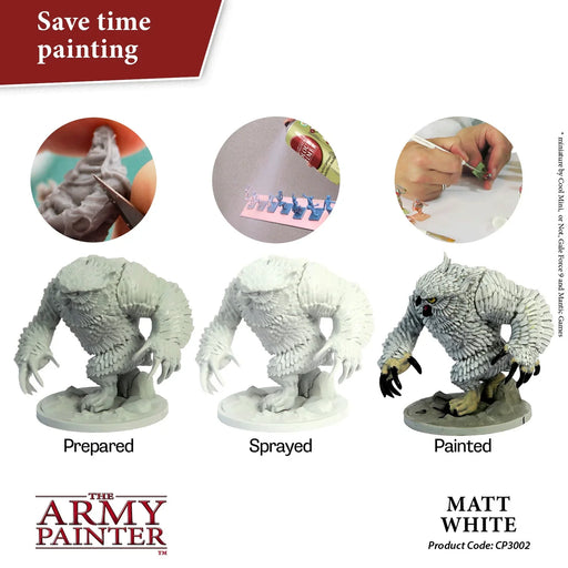 Army Painter Colour Primer: Matte White Undercoat - for just $14.99! 