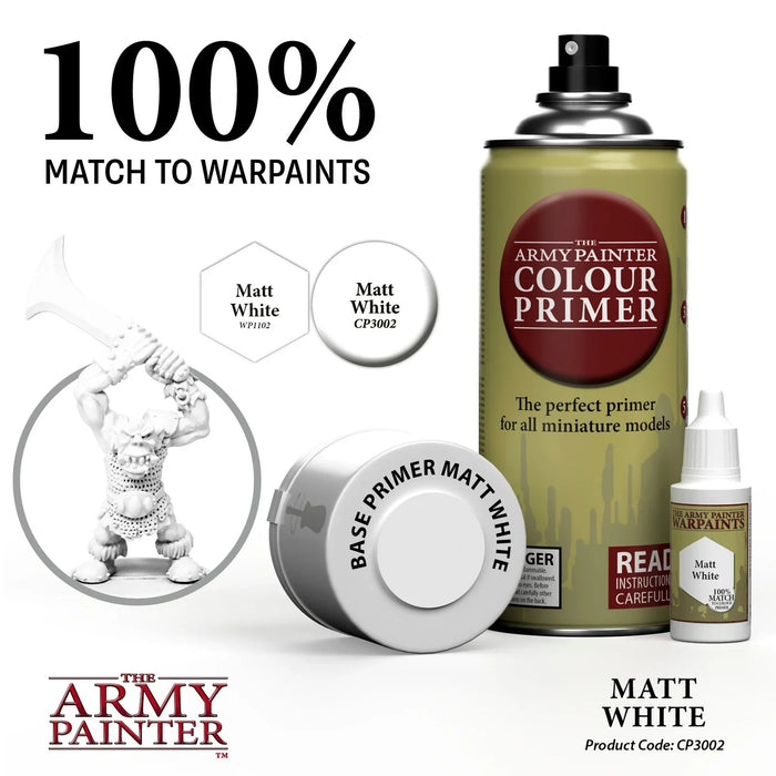 Army Painter Colour Primer: Matte White Undercoat - for just $14.99! 