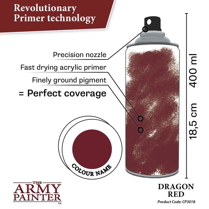 Army Painter Colour Primer: Dragon Red - for just $17.99! 