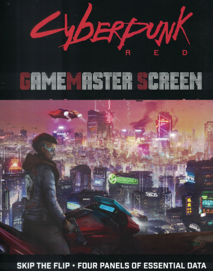 Cyberpunk Red Gamemaster Screen - for just $20! 