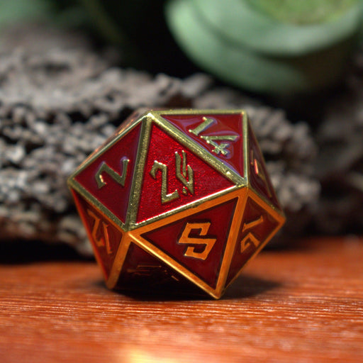 Crimson Blood and Gold Metal 35mm D20 - Just $24.99! Shop now at Retro Gaming of Denver