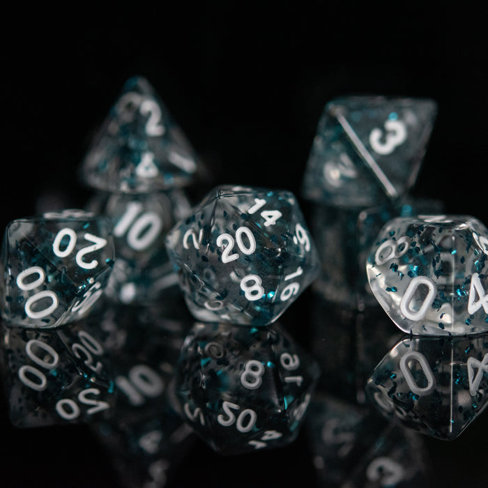 Crystal Beach Acrylic Dice Set - Just $9.99! Shop now at Retro Gaming of Denver