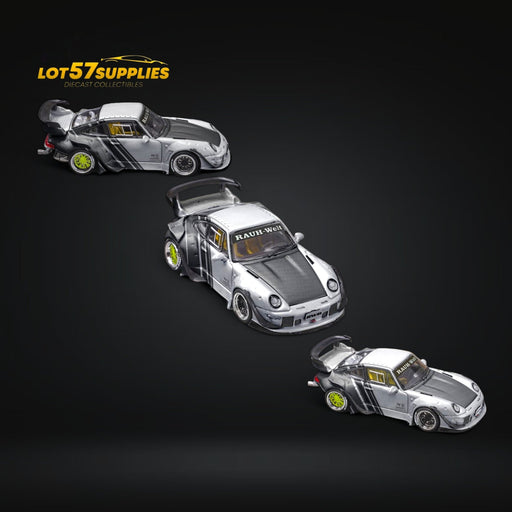 Star Model Porsche RWB 993 GT Wing Cyberpunk Silver Livery Ordinary 1:64 - for just $32.99! 