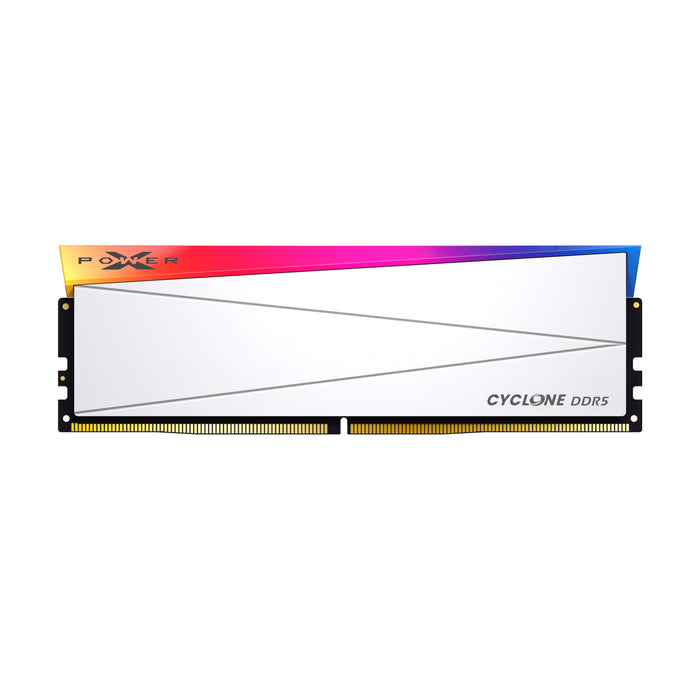 Silicon Power Cyclone RGB DDR5 6000MT/s (PC5-48000) CL36 32GB(2x16GB) Dual Pack 1.35V Desktop Unbuffered DIMM - for just $455.97! 