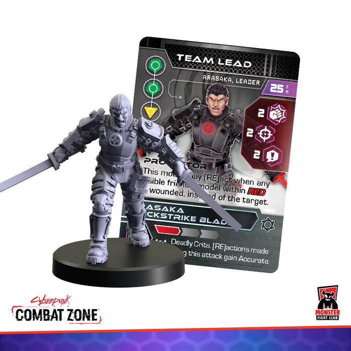 Cyberpunk Red Combat Zone: Arasaka Starter Gang - for just $50! 