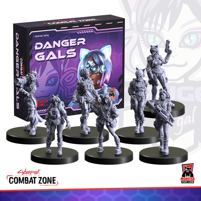 Cyberpunk Red Combat Zone: Danger Gals Starter Gang - for just $50! 